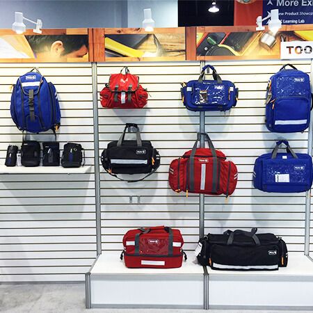 Custom professional EMS bags at A+A show
